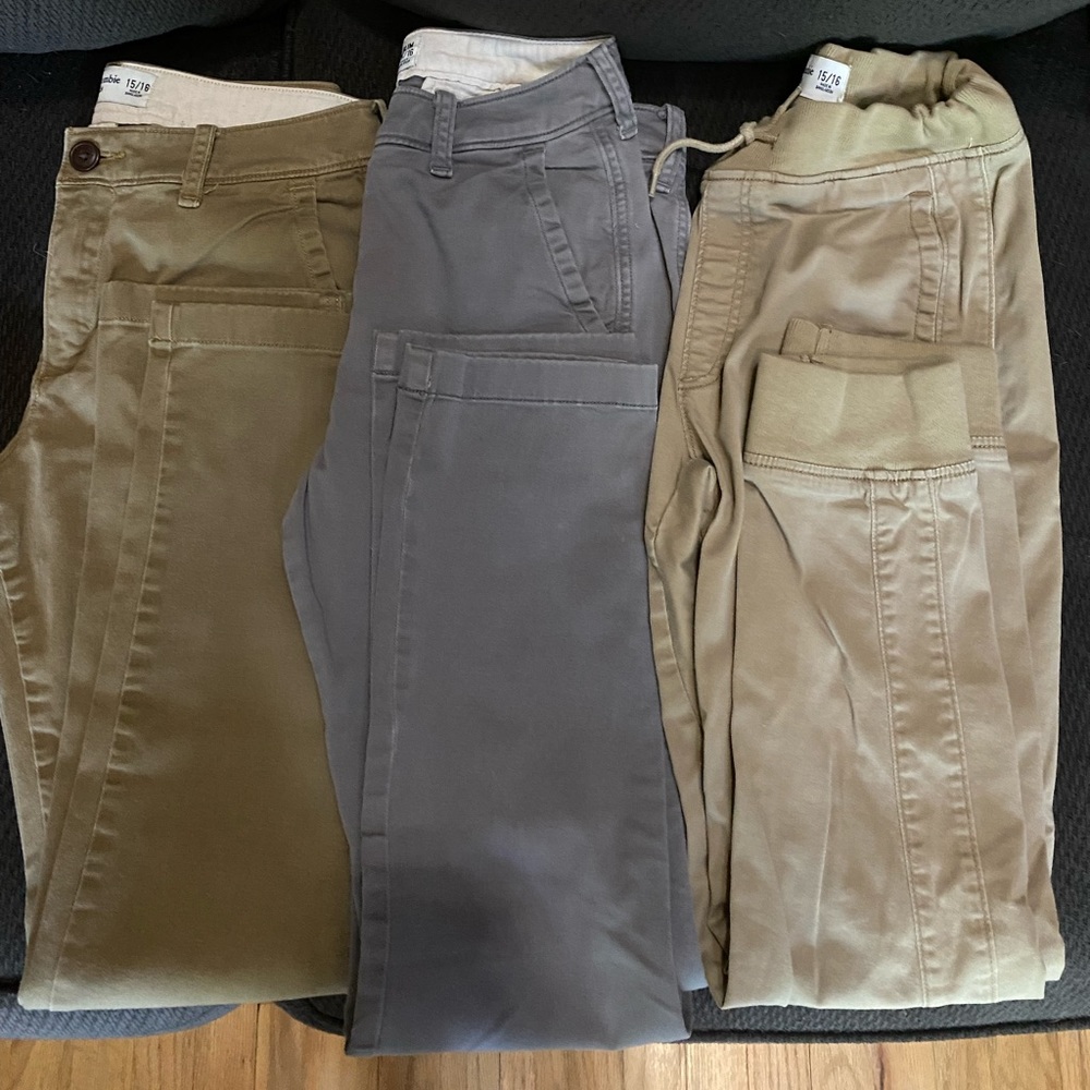3 Pairs of Abercrombie Kids Boy’s Jeans